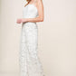 JUST ENOUGH OFF WHITE WOVEN LACE JUMPSUIT