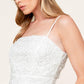 JUST ENOUGH OFF WHITE WOVEN LACE JUMPSUIT