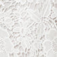 JUST ENOUGH OFF WHITE WOVEN LACE JUMPSUIT