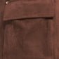 Flying Tomato Western Romance faux suede skort shorts in brown, featuring a stylish, casual design with a comfortable fit.