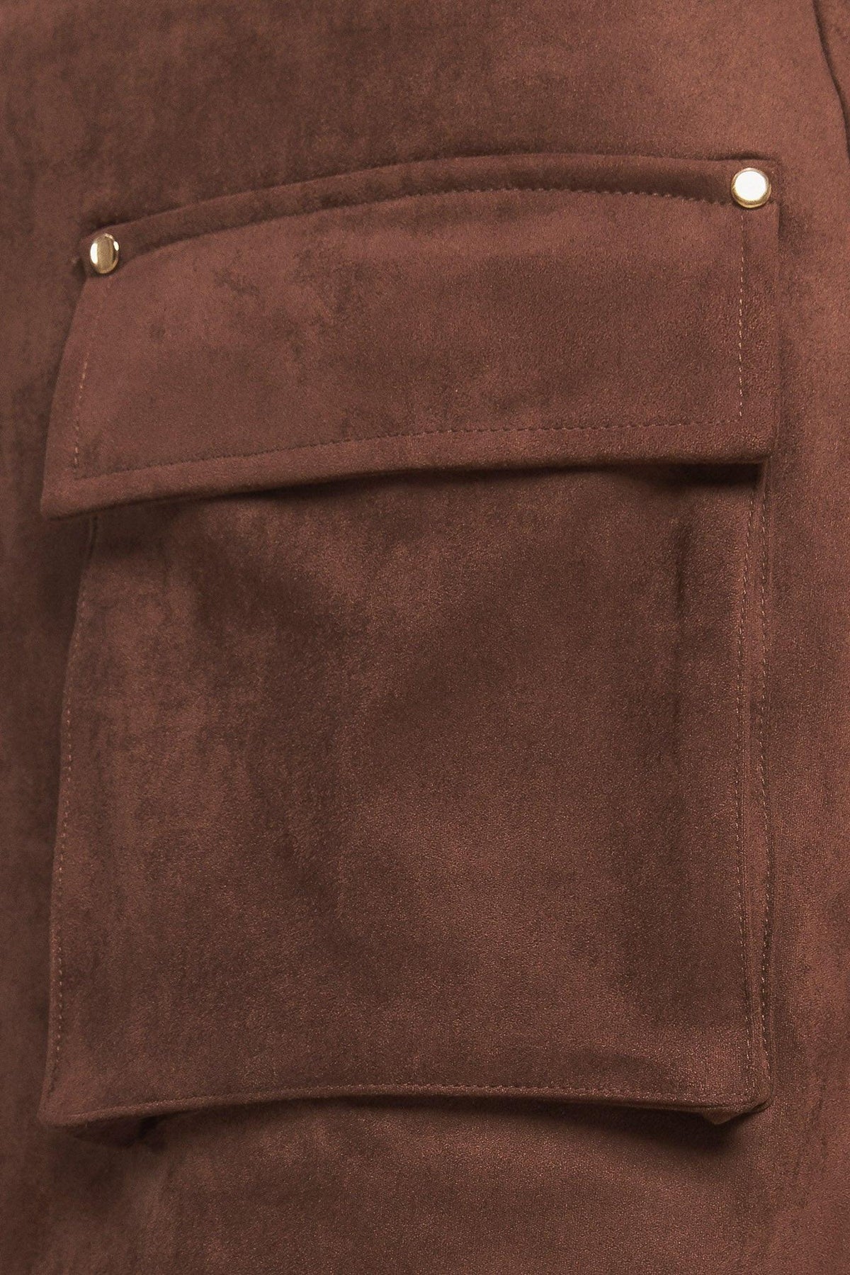 Flying Tomato Western Romance faux suede skort shorts in brown, featuring a stylish, casual design with a comfortable fit.