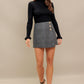 PARIS STRUCTURE WOVEN SKORT