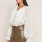 Flying Tomato Studio 24K faux leather skort in bronze, showing the front view with smooth fabric and stylish design.