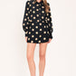 MODERN MUSE PRINTED WRAP-FRONT SIDE-TIE SKORT