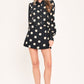 MODERN MUSE PRINTED WRAP-FRONT SIDE-TIE SKORT