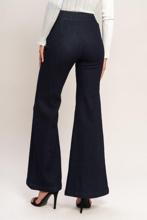 Flying Tomato Classic Confidence woven pants in indigo, featuring a relaxed fit and stylish woven fabric.