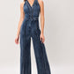 COOL STRUCTURE DENIM JUMPSUIT
