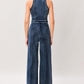 COOL STRUCTURE DENIM JUMPSUIT
