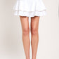 CLOUD FRILL WOVEN SKORT