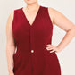 MERLOT CITY MUSE WOVEN TWILL JUMPSUIT