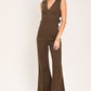 RICH ESPRESSO WOVEN JUMPSUIT