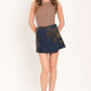 COPPER BLOSSOM WOVEN SKORT