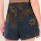 COPPER BLOSSOM WOVEN SKORT