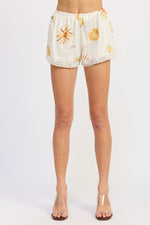 Emory Park Dorothea Shorts in multi-ivory color, casual fit with lightweight fabric, displayed on a neutral background.