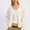Juliette Cardigan - Ivory Pink