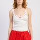 Off-white Aruna Top by Emory Park, stylish women's sleeveless blouse with a relaxed fit and subtle detailing, perfect for casual wear.