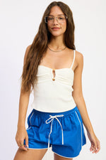 Emory Park Hunter Shorts in cobalt blue, casual men's shorts with a relaxed fit, front pockets, and adjustable waistband.