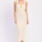 Emory Park Tamsin midi dress in ivory, stylish women's dress with a flattering fit and elegant design, perfect for special occasions