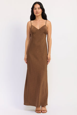 Amara Satin Maxi Dress
