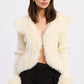 Off-white Emory Park Riva cardigan laid flat showing front, long sleeves, and button closure, soft knit fabric for a cozy look.