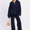 Aramelle Oversized Sweater - Navy