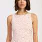 Emory Park Aerith tank top in baby pink, sleeveless casual top with a relaxed fit, displayed on a hanger.