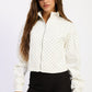 Emory Park Paris Jacket with off-white polka dot design, stylish women's jacket for casual and fashionable wear.