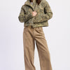 Dinara Puffer Jacket - Olive Tan