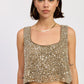 Osanna Sequin Crop Top