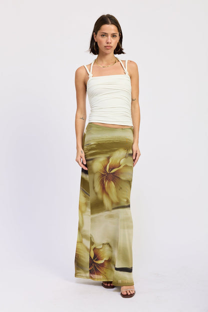 Off-white Neoma top by Emory Park, stylish sleeveless blouse with a relaxed fit, perfect for casual or office wear.