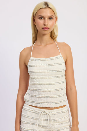 Ivory Azmira tank top by Emory Park, featuring a sleeveless design and soft fabric, perfect for casual wear.