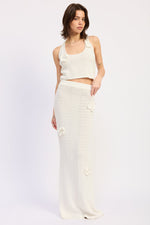 Ivory Isolde halter top by Emory Park, featuring adjustable straps and a stylish, elegant design.