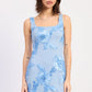 Blossom Mesh Mini Dress