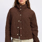 Emory Park Calista jacket in espresso, stylish outerwear with a tailored fit and button details, suitable for casual wear