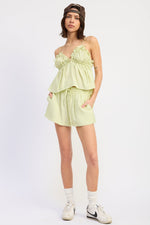 Emory Park Bexley Top in melon color, casual women's tops with short sleeves and a relaxed fit, perfect for everyday wear.