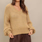 EARTHY TOUCH SWEATER KNIT TOP