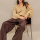EARTHY TOUCH SWEATER KNIT TOP