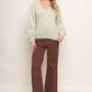 EARTHY TOUCH SWEATER KNIT TOP