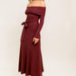 Brown Flying Tomato All a Fantasy Sweater Midi Dress featuring cozy knit fabric and a stylish, relaxed fit.
