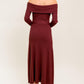 Brown Flying Tomato All A Fantasy Sweater Midi Dress, cozy knit sweater dress with a relaxed fit and stylish design.