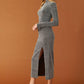 BRUNCH AT NOON EMBELLISHED TOP AND SKIRT SET