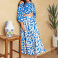 SUNSET SASHAY BLUE TOP AND SKIRT SET