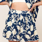 SLOW MORNINGS NAVY WOVEN TOP AND SHORTS SET