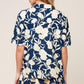 SLOW MORNINGS NAVY WOVEN TOP AND SHORTS SET