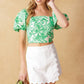 DESTINED FOR MORE WOVEN TOP AND SKIRT SET