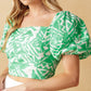 DESTINED FOR MORE WOVEN TOP AND SKIRT SET