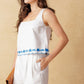 CONFIDENT SENSATION WOVEN TOP AND SHORT SET