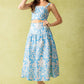 LITTLE MOMENTS WOVEN TOP AND SKIRT SET