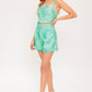 FEELS LIKE FREEDOM MINT WOVEN TOP AND SHORT SET