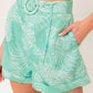 FEELS LIKE FREEDOM MINT WOVEN TOP AND SHORT SET